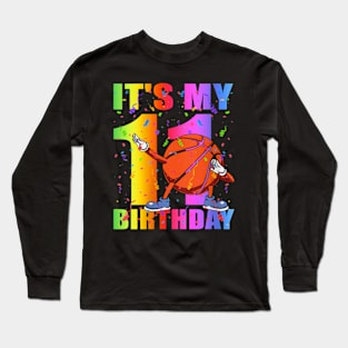 Womens Its My 11th Birthday Boy Girl 11 Year Old Long Sleeve T-Shirt